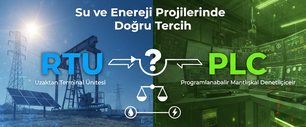 RTU mu PLC mi? Su ve Enerji Projelerinde Doğru Tercihi Yapma Rehberi