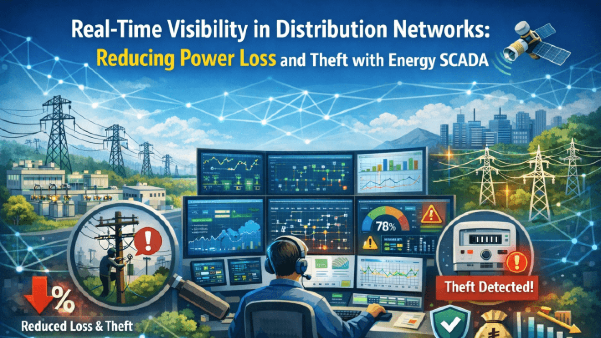 Real-Time Visibility in Distribution Networks: Reducing Loss and Theft with Energy SCADA