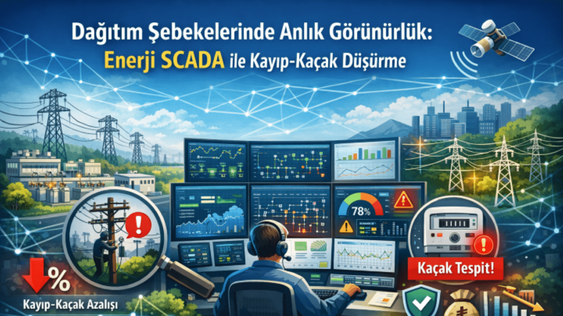 Dağıtım Şebekelerinde Anlık Görünürlük: Enerji SCADA ile Kayıp-Kaçak Düşürme Dağıtım Şebekelerinde Anlık Görünürlük: Enerji SCADA ile Kayıp-Kaçak Düşürme
